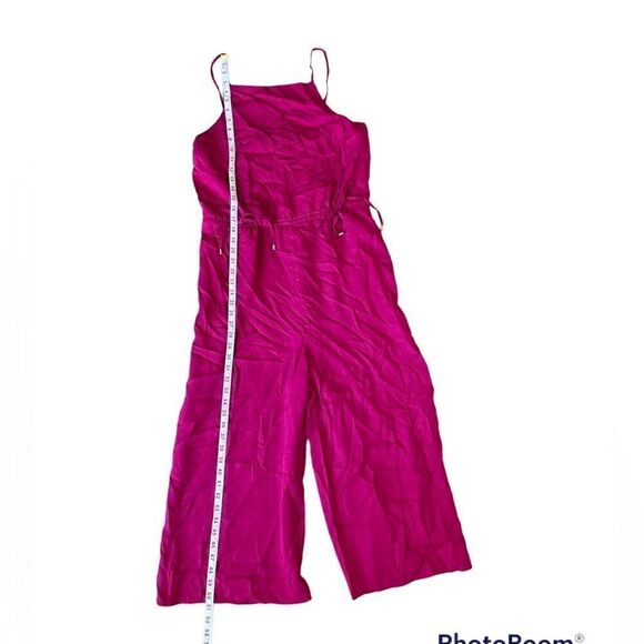 TED BAKER Melnie Drawstring Waist Jumpsuit, Deep Pink size 3 - US 8 - Picture 4 of 10